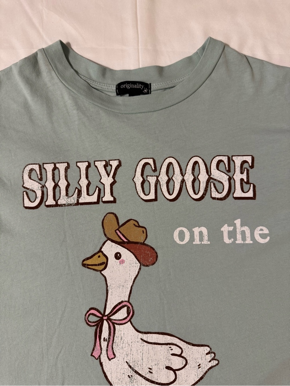 Originality “Silly Goose on the Loose" Graphic Tee - Mint - Picture 3 of 12